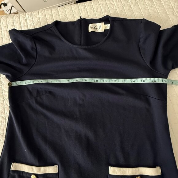 Eliza J Womens Navy Dress With Pockets Size 6 - Picture 10 of 12